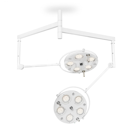 Светильник хирургический потолочный FotonFLY 6M/6M двухкупольный бестеневой